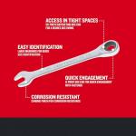 CRAFTSMAN 20 Piece Ratcheting Combination Wrench Set, SAE/Metric (CMMT87220)