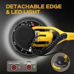 Drywall Sander Tool, KUPERIA 8.5 Amp Popcorn Ceiling Removal Tool with 7 Variable Speed 800-1800RPM, Electric Drywall Sander with Extendable Handle, LED Light,6 Basic Sand Paper & 6 Grid Sandpaper