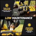 12 inch Brushless Chainsaw, Cordless Saw with Battery and Charger, 5.9Lb Super Lightweight & Compact, Auto Oiler, 5.0Ah Battery 1100w Power, Handheld Chain Saw for Wood Cutting, Tree Trimming, Pruning