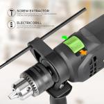 GALAX PRO 4.5Amp 0-3000RPM Corded Hammer Drill, 5pcs Bit, Hammer and Drill 2 Functions in 1 with 12 Variable Speed, 1/2 Inch Keyed Metal Chuck, 360°Rotating Handle