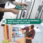 HYCHIKA 4V Cordless Screwdriver, Ratcheting Screwdriver 16-in-1, Tool Combo Kit