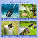 Topteng Power Blaster Plus Pressure Washer Cordless Portable Electric High Pressure Water Spray Gun and Hose Car Washer Cleaner Tool for Balconies Windows, Exterior Walls, Floors, Fences, Gardens