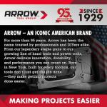 ARROW 8" High Leverage Linemans Pliers, Side Cutters, Linesman Pliers for Wire Cutting, Gripping