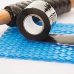 Impacto 9066 Anti-Vibration Tool Grip Wrap Kit, 6.5" x 5", Black/Red