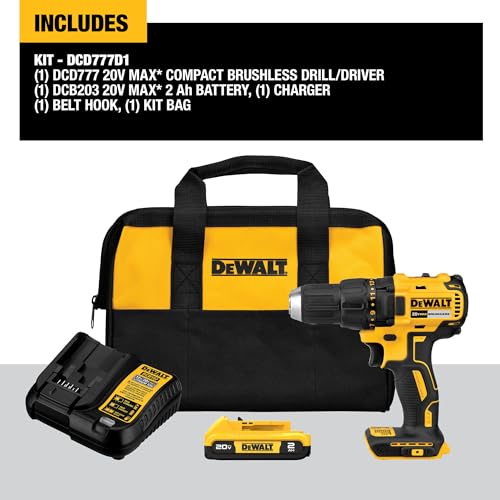 DEWALT 20V MAX Cordless Drill with Battery & Charger