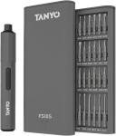 TANYO Mini Electric Screwdriver Cordless, 51 in 1 Precision Screwdriver Set Rechargeable, Small Electric Screwdrive with 48 S2 Bits, 400mAh Battery LED Light Power Screwdriver for Electrical Repair