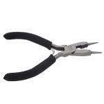 The Beadsmith 4-in-1 Multifunctional Pliers - All-Purpose Jewelry Making Tool w/Cushion Grip, 5”, Create Loops, Cut and Flatten Wire, Close Jump Rings