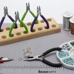 The Beadsmith 4-in-1 Multifunctional Pliers - All-Purpose Jewelry Making Tool w/Cushion Grip, 5”, Create Loops, Cut and Flatten Wire, Close Jump Rings