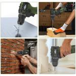 LAZYLAND 17V Brushless Power Drill Cordless, 55Nm Electric Drill Set with 2 1500mAh Batteries, 2 Variable Speed, 20+1 Torque Setting and LED Work Light