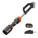 WORX Nitro WG543 20V Cordless Leaf Blower, Electric Blower with 410CFM & 130MPH, Blowers for Lawn Care with 3.8 Lbs, Battery & Charger Included