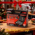 HORUSDY 32-Piece Combination Wrench Set, SAE and Metric, 1/4"-1" & 7mm-22mm, 12 Point, Chrome Vanadium Steel Construction with Case