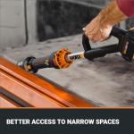 WORX Nitro WG543 20V Cordless Leaf Blower, Electric Blower with 410CFM & 130MPH, Blowers for Lawn Care with 3.8 Lbs, Battery & Charger Included