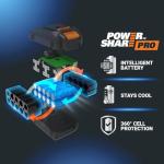 WORX Nitro WG543 20V Cordless Leaf Blower, Electric Blower with 410CFM & 130MPH, Blowers for Lawn Care with 3.8 Lbs, Battery & Charger Included