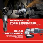 Ingersoll Rand 3445MAX Air Angle Grinder/Cutoff Tool, 4.5" Wheel, 12,000 rpm, 0.88 hp, 5/8"-11 Thread, Rear Exhaust