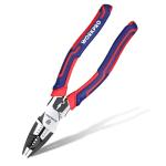 WORKPRO 6-in-1 Linesman Pliers with Wire Cutter and Stripper, 8 Inch Multipurpose Combination Pliers, Premium CRV Steel Hand Tool Plier for Twisting Cutting Wires and Clamping Screws