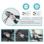 DURATECH 7-Piece Pliers Set with Rolling Pouch, Premium Cr-Ni Construction (10", 8" Groove Joint Pliers, 8", 6" Long Needle Nose, 8" Linesman, 6" Slip Joint, 6" Diagonal) for Basic Repair