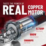 DCK Angle Grinder, 4-1/2-Inch, 6.7Amp Cut off Tool Grinder, 11,800 RPM with 2 Safety Guards, 6-Piece Discs (2 Cutting/2 Grinding/2 Flap Discs), Professional Angle Grinder for Metal, Wood (KSM09-115S）