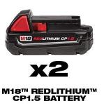 Milwaukee 2691-22H M18 18-Volt Lithium-Ion Cordless Drill Driver/Impact Driver and HACKZALL Combo Kit (3-Tool) with Two 1.5 Ah Batteries