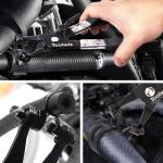 Hose Clamp Pliers Heavy Duty Hose Clamp Tool with Locking Device and Non-Slip Handle Removal and Installation Tool for Ring-Type and Flat-Band Hose Clamps (Black)