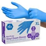 MED PRIDE Disposable Nurse Gloves Non Sterile Non-Latex Nitrile-Vinyl Exam Gloves Powder Free Single Use Large 100 Pack for Medical Cooking Cleaning