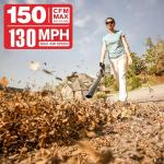 MZK Cordless Leaf Blower,20V Battery Powered Electric Blower for Lawn Care, Electric Lightweight Leaf Blower for Blowing Leaves, Patio Cleaning, Lawn Care and Dust(2 * 2Ah Battery & Charger Included)