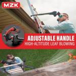 MZK Cordless Leaf Blower,20V Battery Powered Electric Blower for Lawn Care, Electric Lightweight Leaf Blower for Blowing Leaves, Patio Cleaning, Lawn Care and Dust(2 * 2Ah Battery & Charger Included)