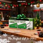 SWANLAKE 32-Piece Combination Wrench Set, SAE and Metric, 1/4"-1" & 7mm-22mm, 12 Point, Chrome Vanadium Steel