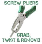 ENGINEER PZ-58 Screw Removal Pliers Stripped Screw Extractor (Combination Pliers) with unique non-slip jaws for damaged or rusted fasteners