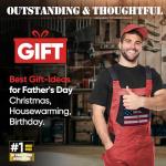 Nacial Power Tool Organizer Wall Mount, 8 Drill Holder Wall Mount with 3 Layer Cordless Drill Holder, Heavy Duty Tool Rack with 12 Hooks, Power Tool Storage for Garage Organization, Father's Day Gifts