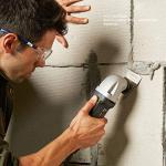 GALAX PRO 22000 OPM 1.5A Oscillating Multi Tool, 3 Degree Oscillating Angle with 3 Pieces Saw Blades, 1 Piece Semi Circle Blade Sanding Plate, 6 Pieces Sanding Papers for Grinding