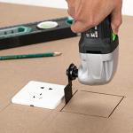 GALAX PRO 22000 OPM 1.5A Oscillating Multi Tool, 3 Degree Oscillating Angle with 3 Pieces Saw Blades, 1 Piece Semi Circle Blade Sanding Plate, 6 Pieces Sanding Papers for Grinding