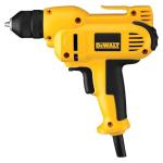 DEWALT Drill, 8.0-Amp, 3/8-Inch, Variable Speed Trigger, Mid-Handle Grip for Comfort, Corded (DWD115K )