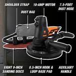 WEN DW1085 10-Amp Variable Speed Handheld Drywall Sander with Dust Hose and Collection Bag , Black