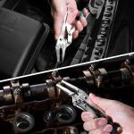 DURATECH 6-1/2Inch Long Nose Locking Pliers, Premium Cr-V Construction, Long Nose Pliers with Wire Cutter for Easy Access to Hard to Reach Areas