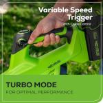 Greenworks 40V (130 MPH / 550 CFM / 75+ Compatible Tools) Cordless Brushless Axial Leaf Blower, 4.0Ah Battery and Charger Included