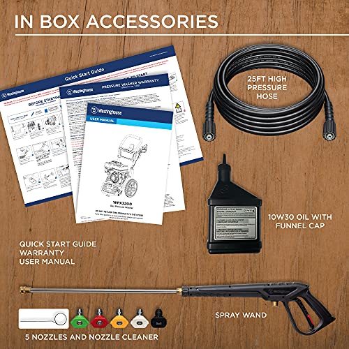 Westinghouse WPX3200 Gas Pressure Washer - Versatile Cleaning