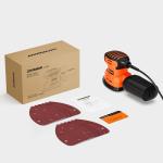 DOVAMAN DLS03A Detail Sander, 130W Palm Sander Tool, Dust Collection System, 12PCS Sandpaper, 12000RPM Compact Hand Tool for Wood Steel Surfaces