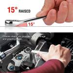 WORKPRO Mechanics Wrench Set Metric and Standard, 22PCS Complete Combination Wrenches Set. SAE 1/4" to 7/8", Metric 9mm to 19mm, Automotive Wrench Set with Rack Organizer