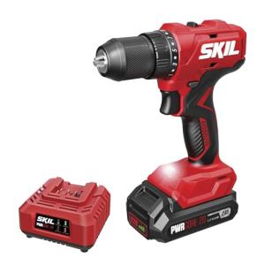 SKIL Brushless 20V 1/2" Drill Driver Kit Including 2.0 Ah Battery and Charger-DL6280B-10