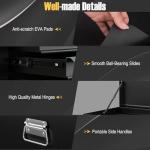 Toolsempire Tool Box, 6-Drawer Steel Tool Chest with Top Storage Automatic Lock & EVA Liner, Portable Tool Storage Organizer for Repair Shop Garage Warehouse (Black)