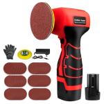 16.8V Cordless Electric Sander with 36PCS Sandpapers, 3500 RPM, 3.0Ah Battery, Lightweight & Compact Design for Wood, Metal, Paint Removal, and DIY Projects