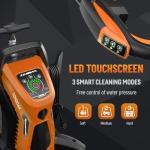 Fengrong Pressure Washer 5000PSI 3.0GPM Touch Screen Adjustable Pressure with Anti-Tipping Technolog, Spray Handle Smart Control, 5-Nozzle Set, for Cars//Home/Patios