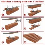 Zozen Chainsaw Mill, Portable Sawmill - Can be Assembled into 3 sizes for Independent Use, Suitable for 14-36 inches Planking Milling Bar, A Flexible Cutting Guide System for Builders and Woodworkers.