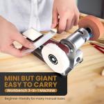 Mini Belt Sander, 15°Electric Bench Grinder Sanding Machine, 7 Adjustable Speed Electric Knife Sharpener for Metal Working DIY, Woodworking, Plastic, Crafts