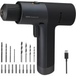 HOTO Cordless Brushless Drill 12V, LED Display Screen, 30 Precision Gears, 2 Working Modes, 2000mAh Battery, 266 In-lbs (30N·m) Torque, 3/8 Inch Keyless Chuck, 1400RPM, 10 x Bits, 8 x Drill Bits