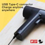 HOTO Cordless Brushless Drill 12V, LED Display Screen, 30 Precision Gears, 2 Working Modes, 2000mAh Battery, 266 In-lbs (30N·m) Torque, 3/8 Inch Keyless Chuck, 1400RPM, 10 x Bits, 8 x Drill Bits