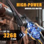 20V MAX Cordless Bandfile Sander Compatible with DeWalt 20V Battery, 6 Variable Speed, Rotate 170° Adjustable, Quick Belts Change, Power Tool Belt Sander for Woodworking, Paint, Metal Rust (Tool Only)