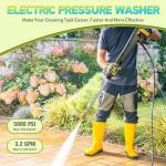 Pressure Washer Power Washers with Touch Screen, 5000PSIIMAX, High Pressure Cleaning Machine with 4 Quick Connect Nozzles and Foam Cannon for Cars Driveways Patios Fences