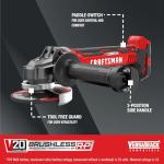 CRAFTSMAN V20 Cordless Angle Grinder, 4-1/2 inch, Bare Tool Only (CMCG451B)