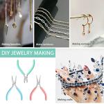 WORKPRO Jewelry Pliers Set, 3 Pack Jewelry Making Tool Kit Includes Mini Needle Nose Plier/Chain Nose Plier, Round Nose Plier and Wire Cutter for Jewelry Repair, DIY Crafts, Jewelry Making Supplies